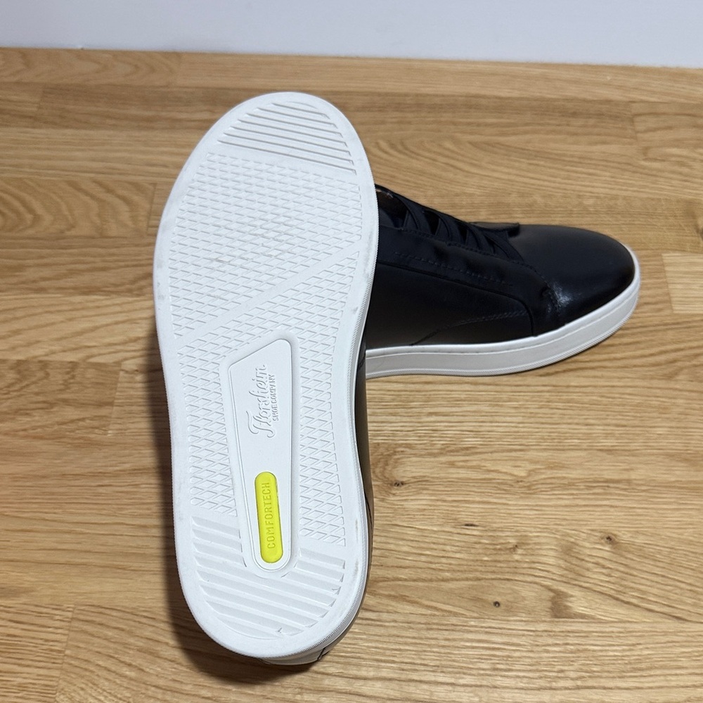 Florsheim Monopoli size 9 Black Leather Slip-On Sneakers - BRAND NEW - Picture 5 of 5